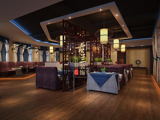 川大绿水桥饮品装修设计案例-南充主题餐厅装修设计