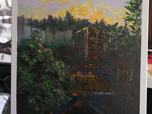 晚霞（个人主页-ZMzM0Mzg5Mjg=） - 绘画 - 站酷设计师雨诺321原创素材 - 站酷ZCOOL