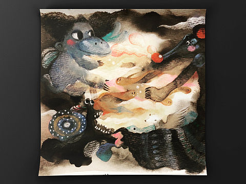 水彩小怪兽系列2