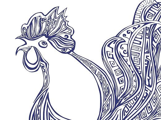 鼎元素动物插画