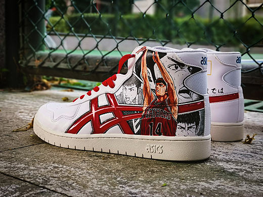 灌篮高手三井寿手绘球鞋定制