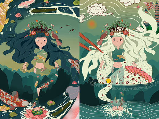 水木木游桂林（该插画不可用与商用，只可观赏。）