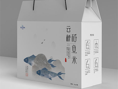 云桥稻鱼米包装设计