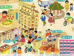 印记鮀城——汕头老市区手绘地图