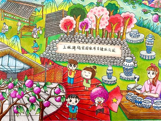 慈溪体育馆儿童画参赛素材