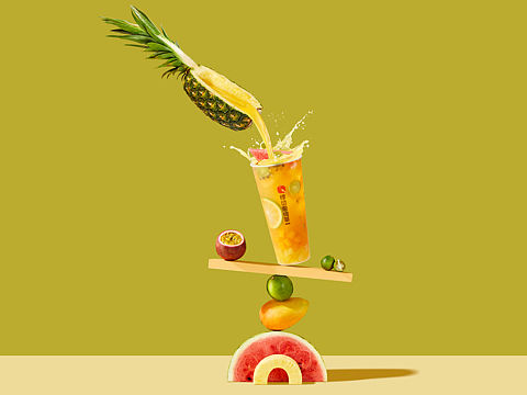 美食摄影｜#悸动烧仙草# 秋日份的凤梨大爆炸～🍍