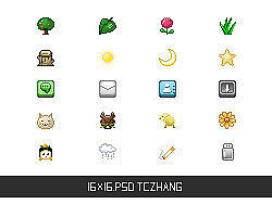 16*16像素标(PSD下载)