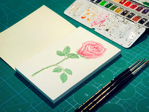 水彩习作·玫瑰