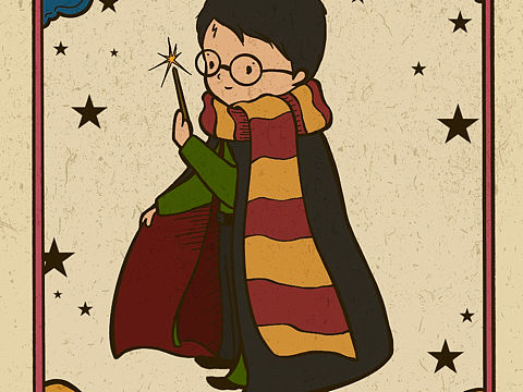 哈利波特（个人主页-ZNDI5NDQ0NDA=） - 新锐潮流插画 - 站酷设计师VivianaHe原创素材 - 站酷ZCOOL