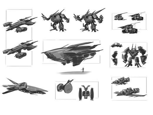 科幻造型稿（个人主页-ZMjA2NTAxMDQ=） - 创作习作 - 站酷设计师油炸猫YOGA原创素材 - 站酷ZCOOL