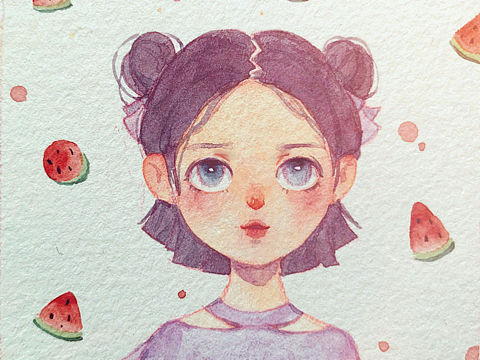 想画一百个女孩子