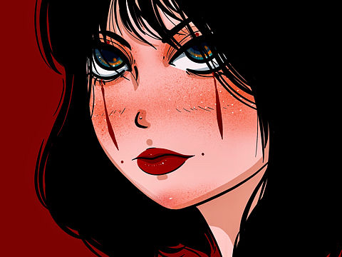 插画-创作习作《黛》