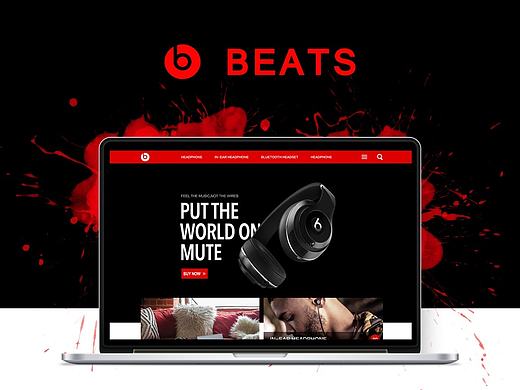 BEATS耳机电商网站首页