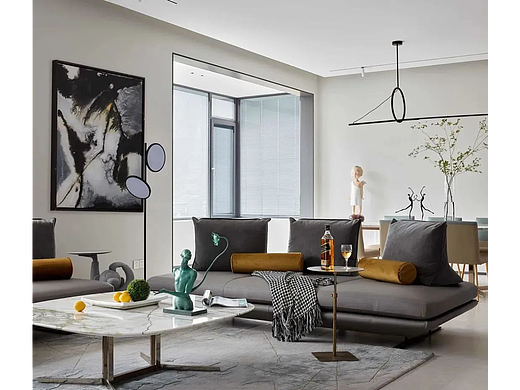 289㎡简约大平层，融合现代风的温情，呈现豪宅新风范