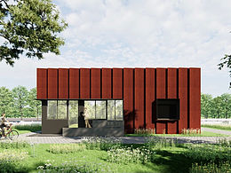 工業(yè)風耐候鋼發(fā)電機房設計