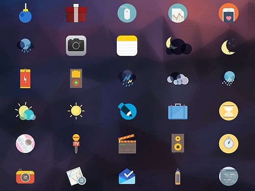 临摹扁平多色图标（个人主页-ZMTI4MzYxNDg=） - 图标 - 站酷设计师李大朵儿原创素材 - 站酷ZCOOL