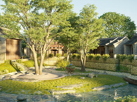 旅游村景观提升效果图——续