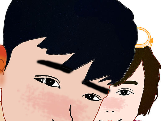 手绘-两口子（个人主页-ZMTU1MjAxNDA=） - 像素画 - 站酷设计师gaosiyao原创素材 - 站酷ZCOOL