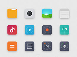 临摹了一下miui6的部分图标