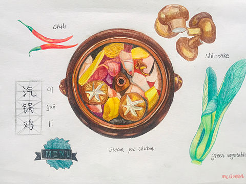 好吃的东西都不放过（个人主页-ZMzE1NjIyNjQ=） - 绘画 - 站酷设计师o麦昆o原创素材 - 站酷ZCOOL