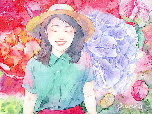 听见花开（个人主页-ZMTQyNDQzNDA=） - 商业插画 - 站酷设计师双兔纸原创素材 - 站酷ZCOOL