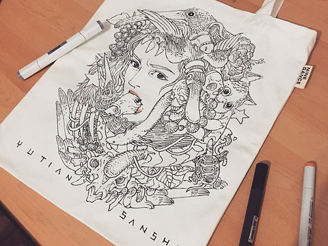 一直播上的涂鸦