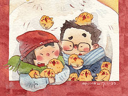 插画（好看的水彩或者啥的）