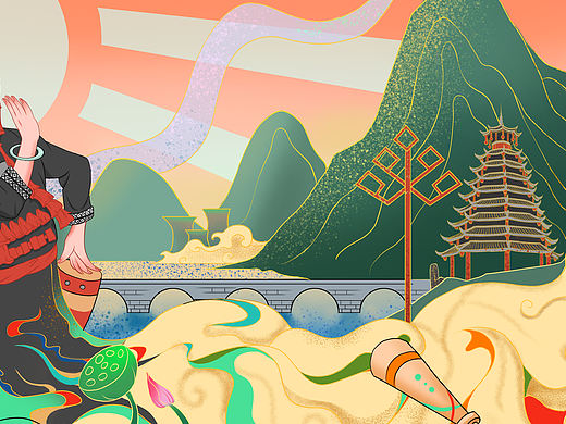 文创插画（个人主页-ZNTcyMTUzNjg=） - 商业插画 - 站酷设计师拿画笔的怪人原创素材 - 站酷ZCOOL