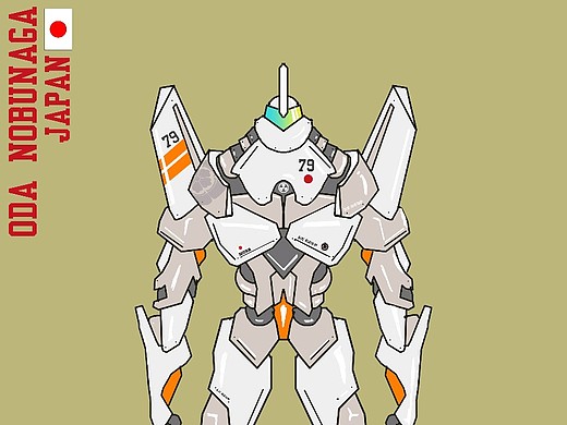 环太平洋机器人机甲手绘设计手绘海报插画机器人