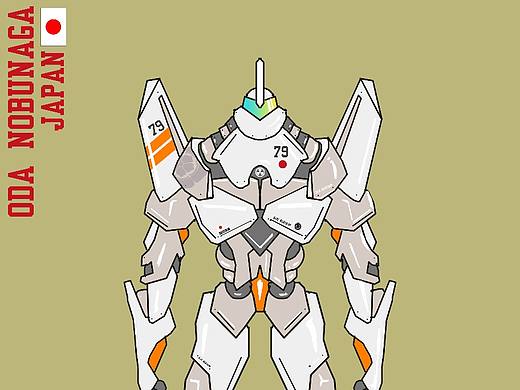 环太平洋机器人机甲手绘设计手绘海报插画机器人