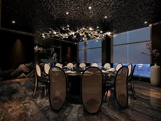 “暗黑”餐厅设计