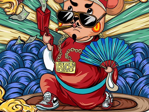 十二生肖国潮系列插画插画-商业插画679062年前国潮涌动ui-主题/皮肤