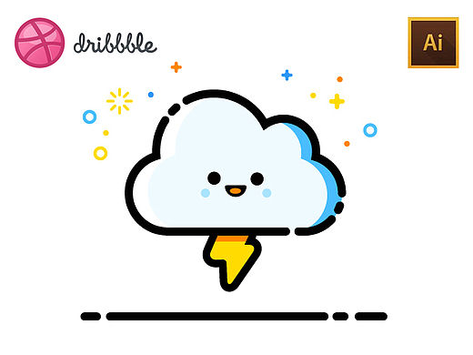 Ai绘制dribbble大神MBE精美图标－分享