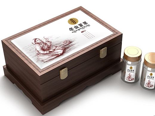 一道设计原创保健品药品包装设计/虫草包装设计/礼盒包装/虫草礼盒.