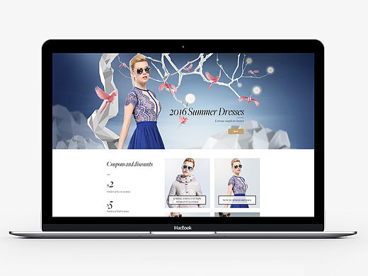 速卖通欧美女装合成海报+首页设计