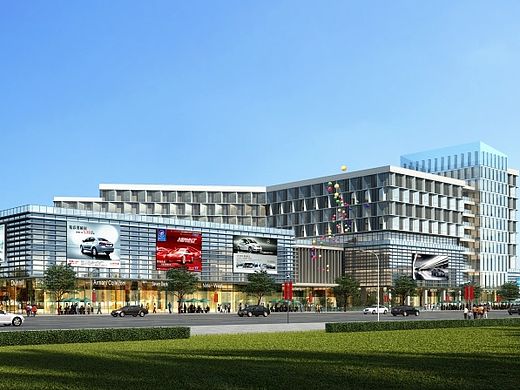 一些商场外观建筑表现