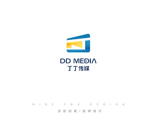 灵狐原创 灵狐广告丁丁传媒  logo 标志 VI 清新 扁平 大气 网络 多媒体 广告 影视 动画