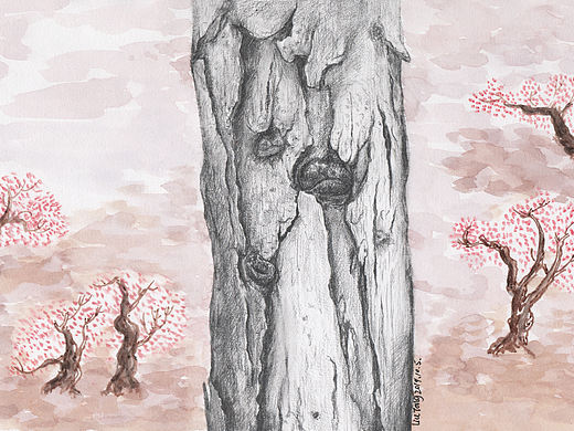 铅笔水彩