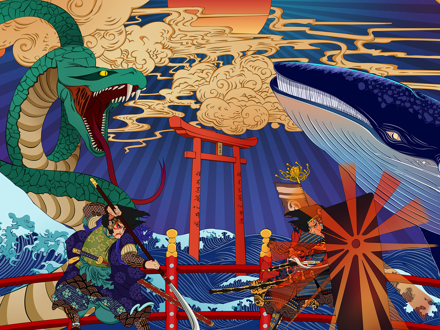 浮世绘1 跳跃的年轻女人/铃木春信的日本浮世绘| ai illustrator file