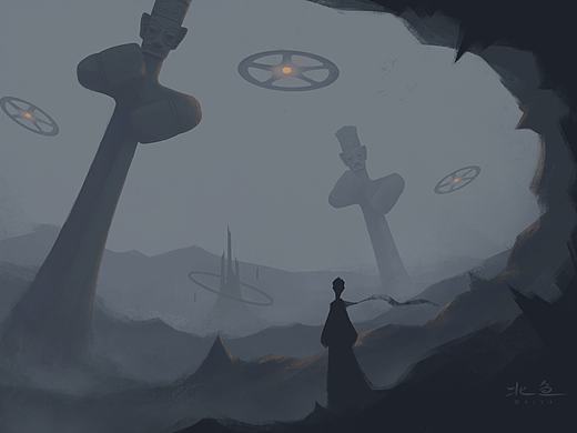 插画——三星堆的传说
