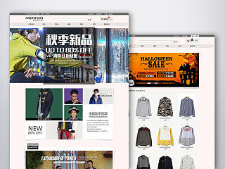 web设计-电商网站AIQINHAO