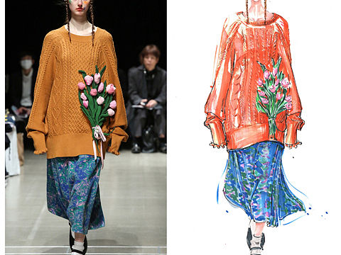 服装手绘～马克笔时装画