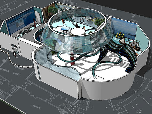 海洋概念博物館（個人主頁-ZMTY2NDQ5OTI=） - 建筑/空間 - 站酷設(shè)計師阿黃hy原創(chuàng)素材 - 站酷ZCOOL