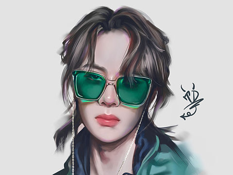 插画厚涂人像练习