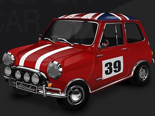 MINI小汽车 写实风格练习