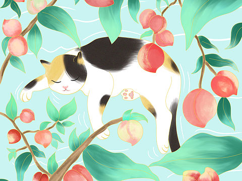 貓咪??（個(gè)人主頁-ZNDA0ODgyODA=） - 商業(yè)插畫 - 站酷設(shè)計(jì)師今天畫點(diǎn)啥原創(chuàng)素材 - 站酷ZCOOL