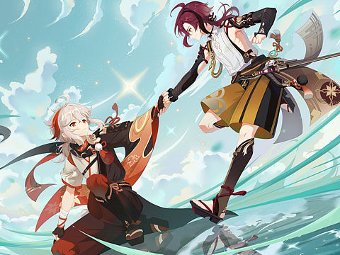 #原神红叶逐荒波#深山踏红叶,耳畔