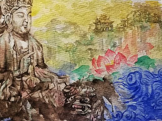 佛（个人主页-ZMzcwMTY2Mjg=） - 艺术插画 - 站酷设计师是一路人原创素材 - 站酷ZCOOL