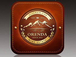 奥伦达红酒iPad图标