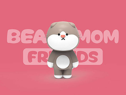 OB-东方蓝 | 熊妈系列 博主猫 IP形象设计案例展示